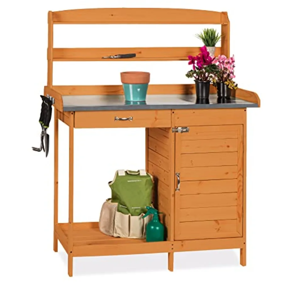 Woodworking Finishing - Garten-Arbeitsbank aus Holz für den Außenbereich