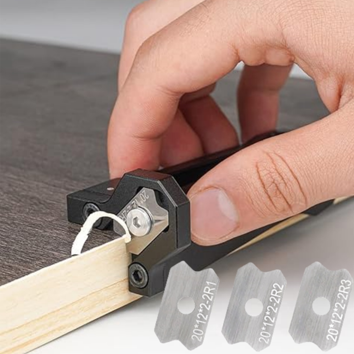 Woodworking Essentials - Holzbearbeitungs-Furnierkantenfräser, Kantenbearbeitungswerkzeug, manueller Holzabschräger für Holzbearbeitung