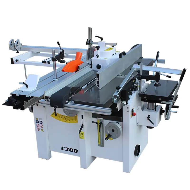 Woodworking Thicknesser - C300 5-in-1 Tisch-Multifunktions-Präzisions-Kombinations-Holzbearbeitungsmaschine C300 Hobel-Dickenhobel-Fräsmaschine