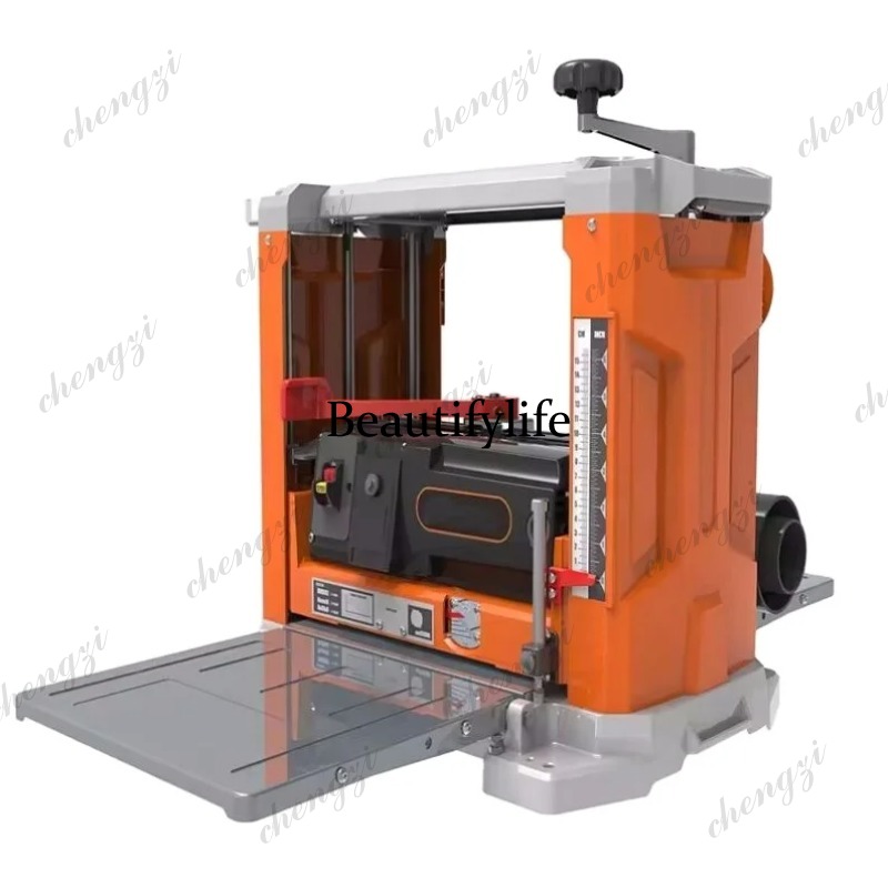 Woodworking Thicknesser - A81 Kleiner Hochleistungs-Holzhobel, einseitiger Dickenhobel, 2000W,