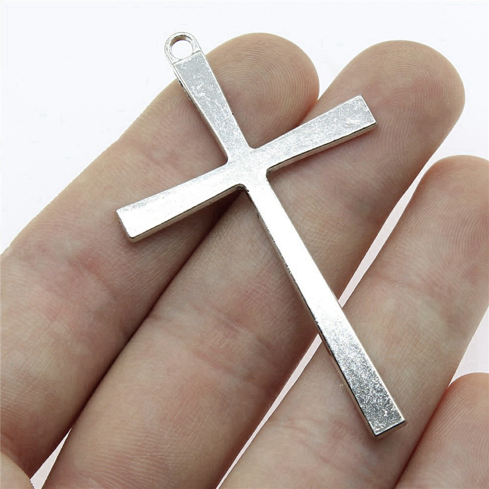 Woodworking Hobbies - Schmuckherstellungszubehör Jesus-Kopf Holzmaserung Kreuzanhänger Handgefertigt für