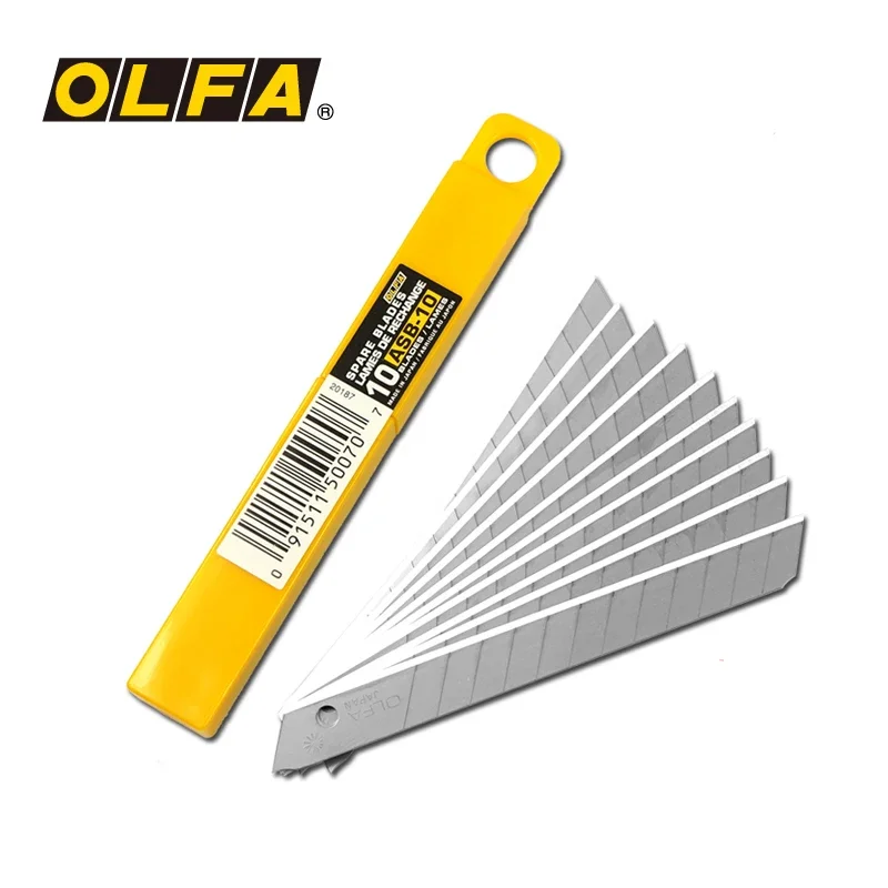 Woodworking Wallpaper - OLFA ASB-10 9 mm Ersatzklingen, 10