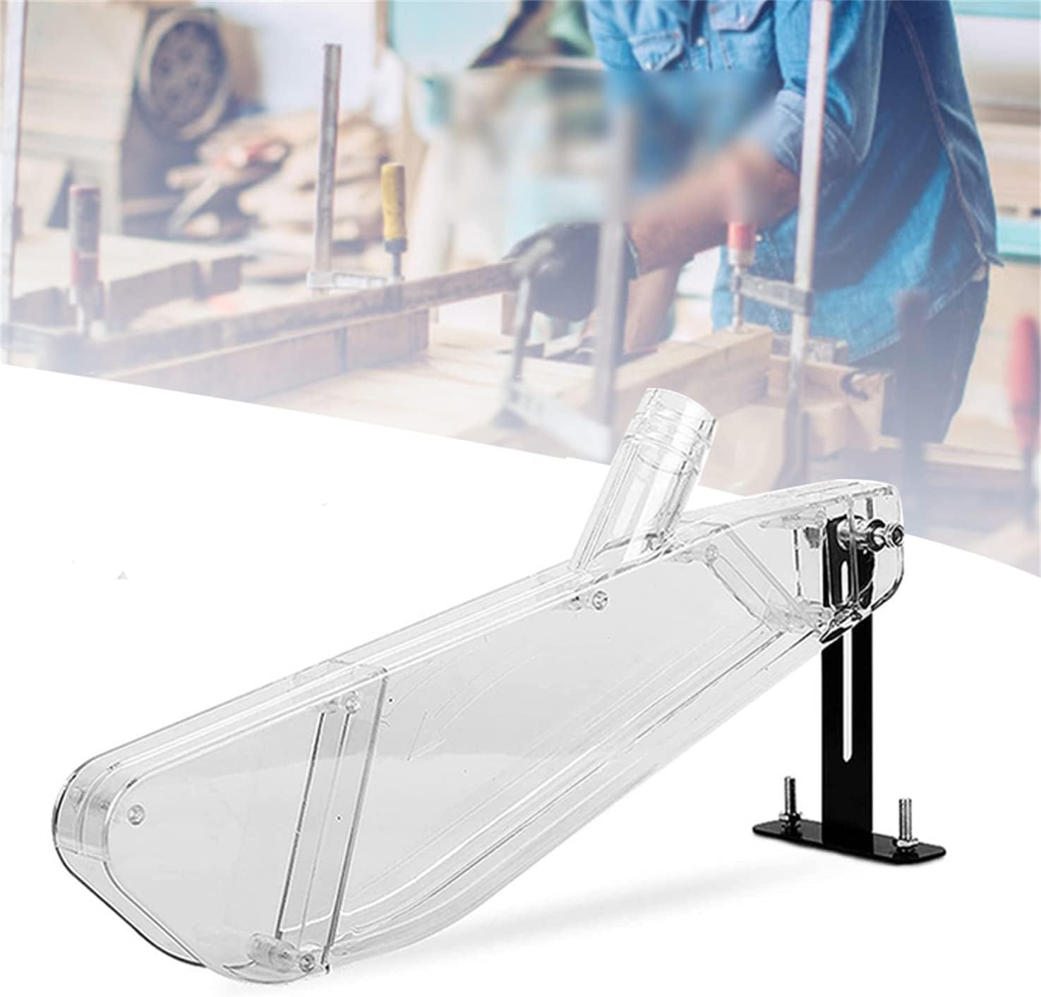 Woodworking Essentials - Schutzabdeckung für Tischkreissägen, Transparenter Staubschutz für