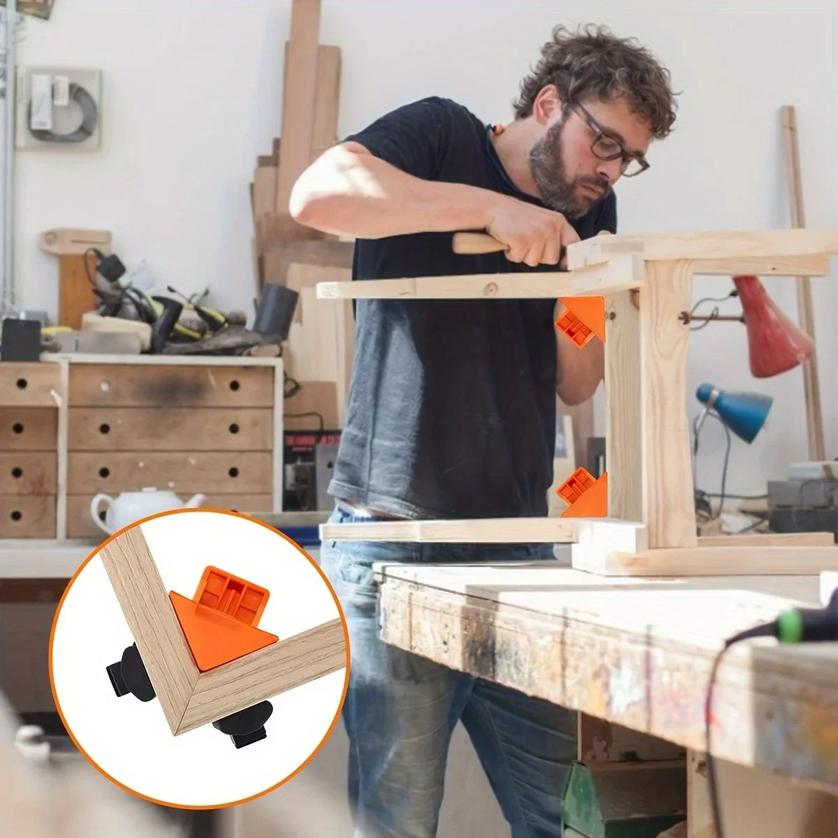 4 Stück rechtwinklige Befestig – Woodworking Right Angle Clamp Bewertung und Preis