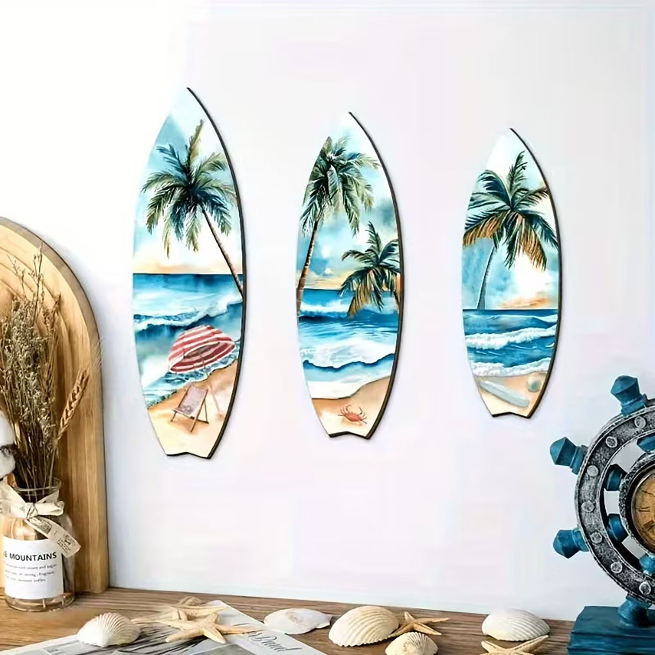 3-teiliges Ocean View Surfbret – Woodworking Room Bewertung und Preis