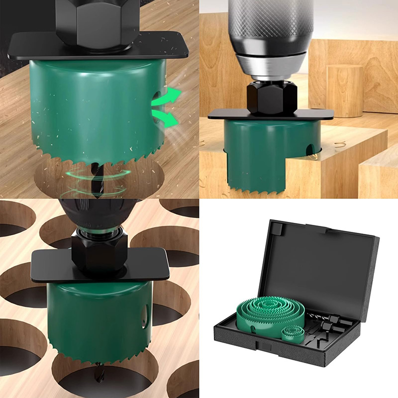 19/8/5-teiliges Lochsägen-Set  – Woodworking Essentials Bewertung und Preis