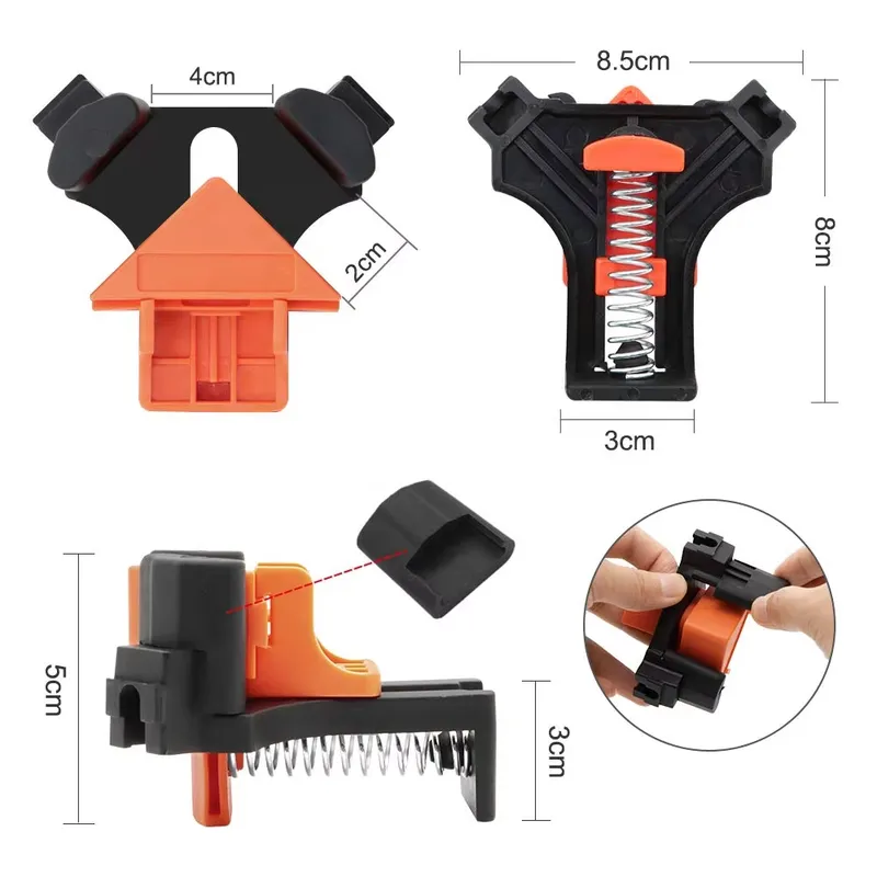 EE1 4 Stück 90-Grad-Klemmen fü – Woodworking Right Angle Clamp Bewertung und Preis