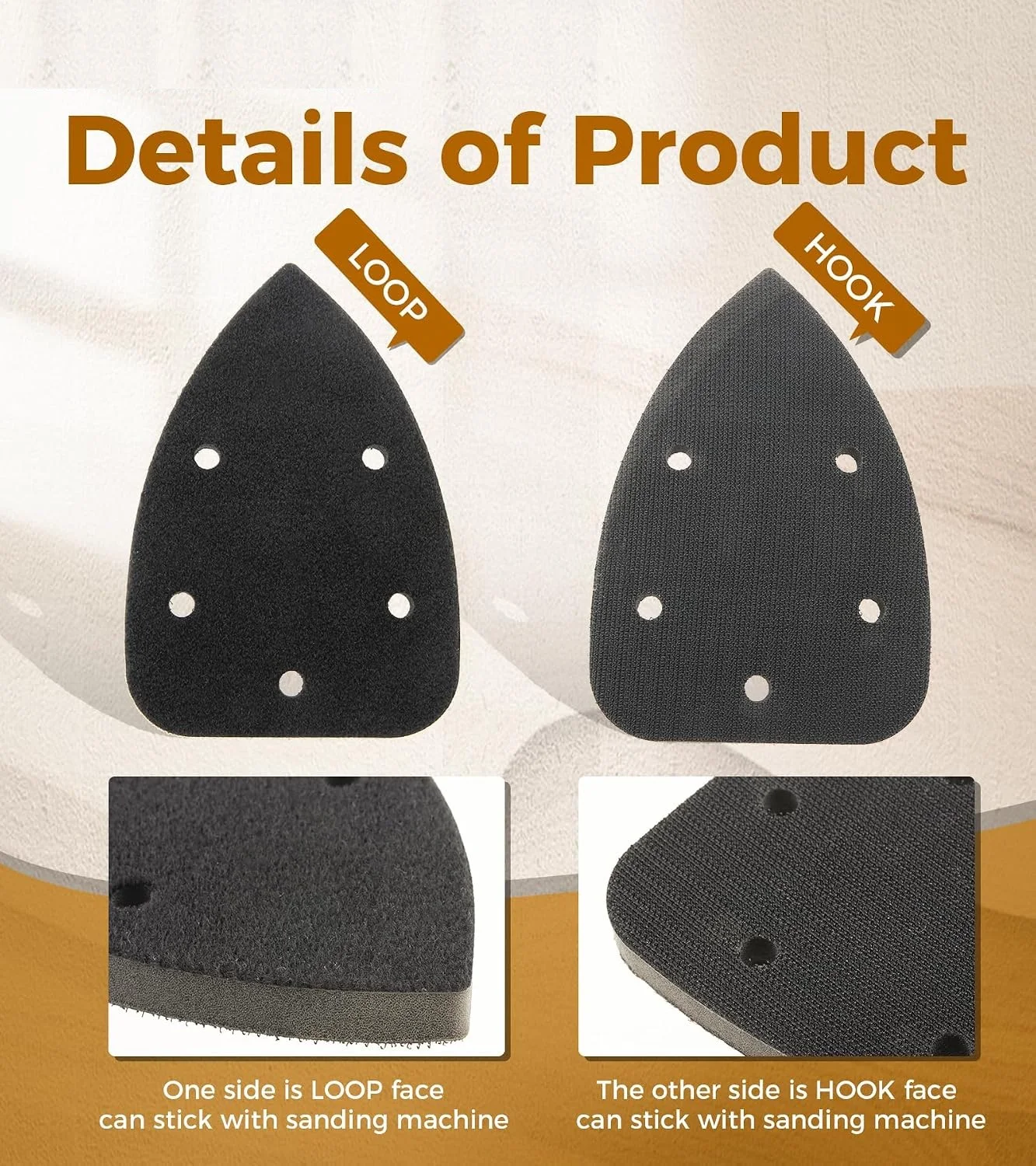5 Stück Dreieckige Schleifpads – Woodworking Finishing Bewertung und Preis