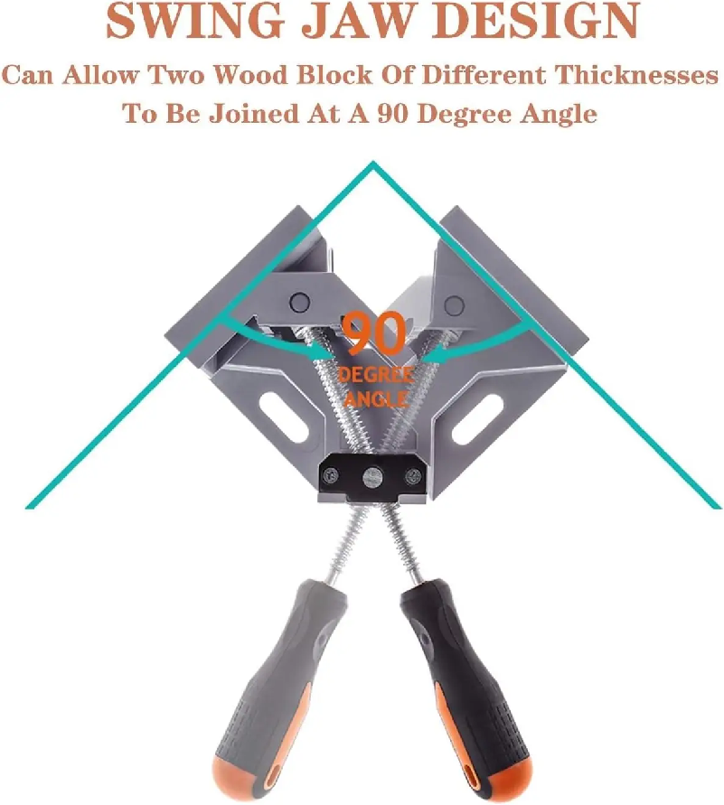 90-Grad-Rechtwinkel-Klemme mit – Woodworking Right Angle Clamp Bewertung und Preis